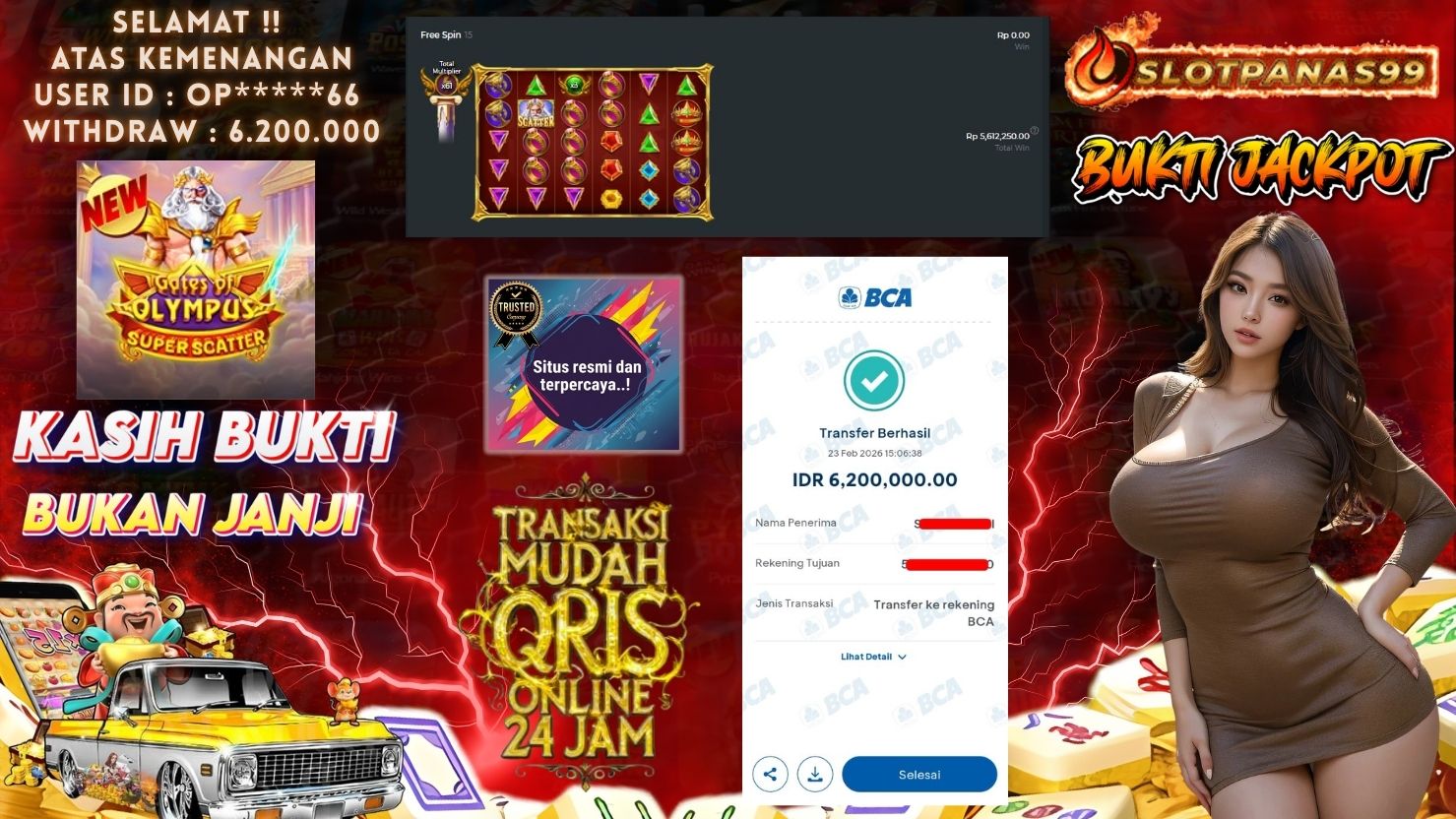 SLOTPANAS99 JACKPOT SLOT GATES OF OLYMPUS SUPER SCATTER